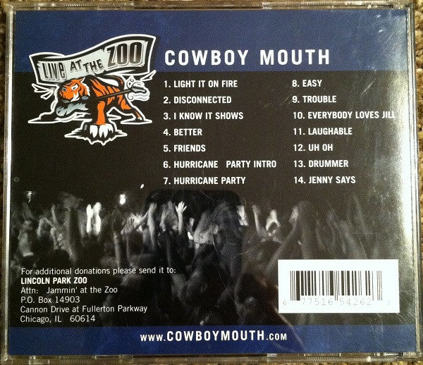 Cowboy Mouth : Live At The Zoo (CD, Album)