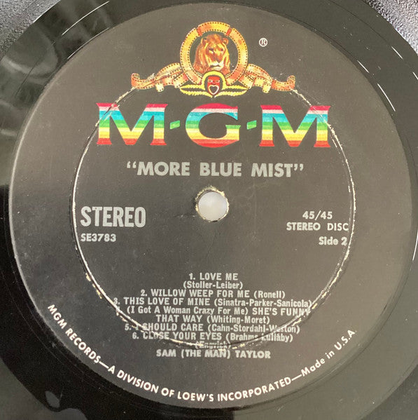 Sam Taylor (2) : More Blue Mist: In The Mood For Sax (LP)