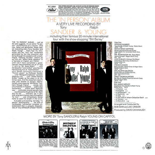 Sandler & Young : The "In Person" Album (LP)