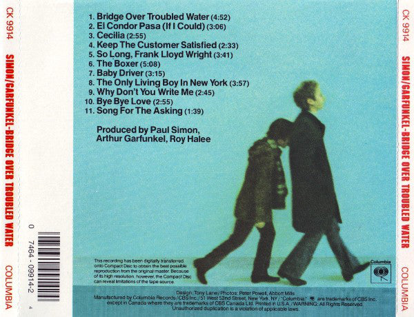 Simon & Garfunkel : Bridge Over Troubled Water (CD, Album, RE, Spr)