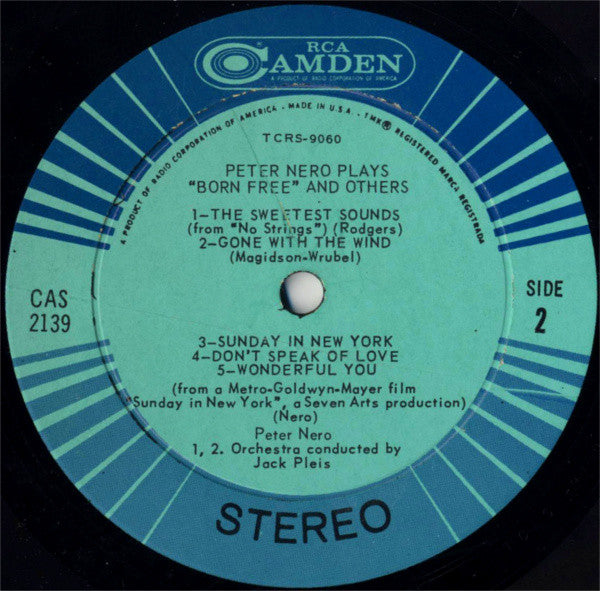 Peter Nero : Peter Nero Plays Born Free And Others (LP, Album)