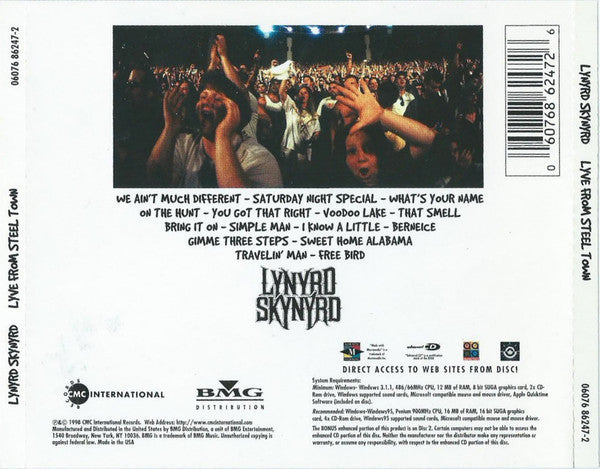 Lynyrd Skynyrd : Lyve From Steel Town (CD + CD, Enh + Album)