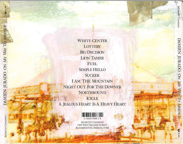 Damien Jurado : On My Way To Absence (CD, Album)