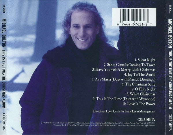 Michael Bolton : This Is The Time - The Christmas Album (CD, Album, Enh)