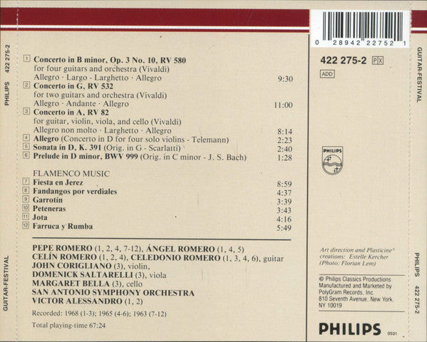 The Romeros : Guitar Festival (CD, Comp, RM)