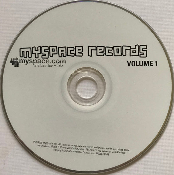 Various : MySpace Records Volume 1 (CD, Comp)