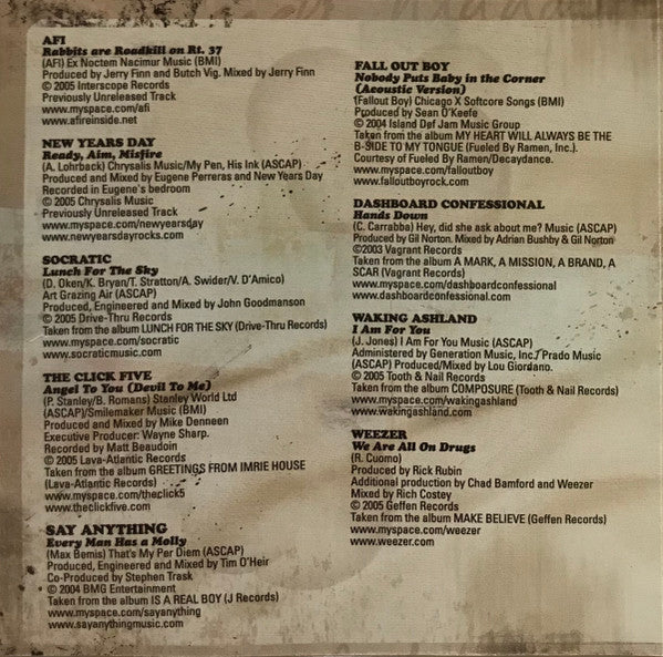 Various : MySpace Records Volume 1 (CD, Comp)