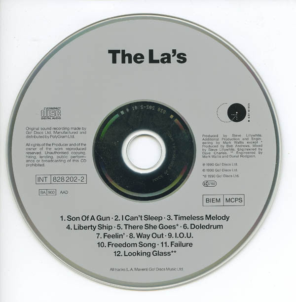 The La's : The La's (CD, Album, RE)