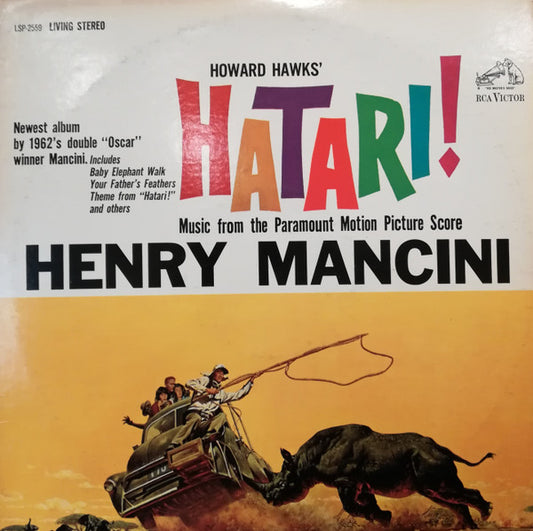 Henry Mancini : Hatari! (Music From The Motion Picture Score) (LP, Album, RE)