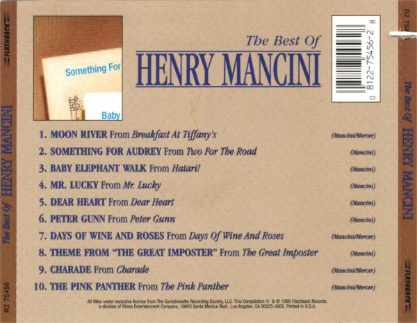 The Longines Symphonette : The Best Of Henry Mancini (CD, Comp)