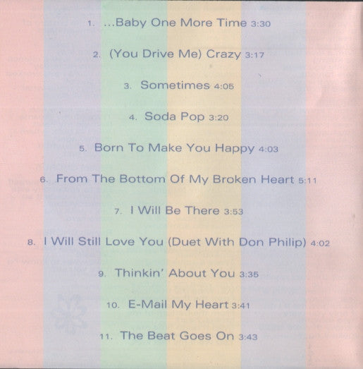 Britney Spears : ...Baby One More Time (CD, Album, Club, Enh, Pin)