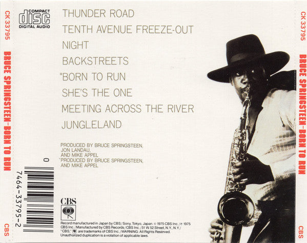 Bruce Springsteen : Born To Run (CD, Album, RE)