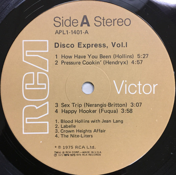 Various : Disco Express Vol. 1 (LP, Comp, Ind)