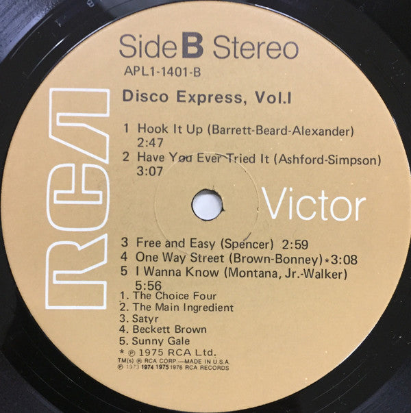 Various : Disco Express Vol. 1 (LP, Comp, Ind)