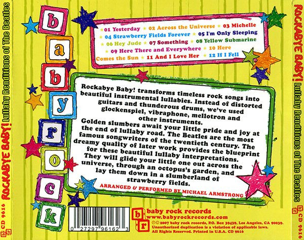 Michael Armstrong : Rockabye Baby! Lullaby Renditions Of The Beatles (CD, Album)