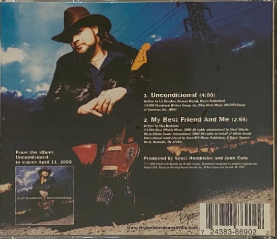 Clay Davidson (2) : Unconditional (CD, Single)