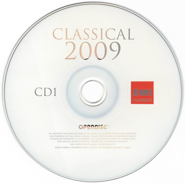 Various : Classical 2009 (2xCD, Comp, Mono, RE)
