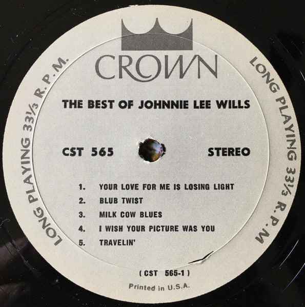 Johnnie Lee Wills : The Best Of Johnnie Lee Wills (LP)