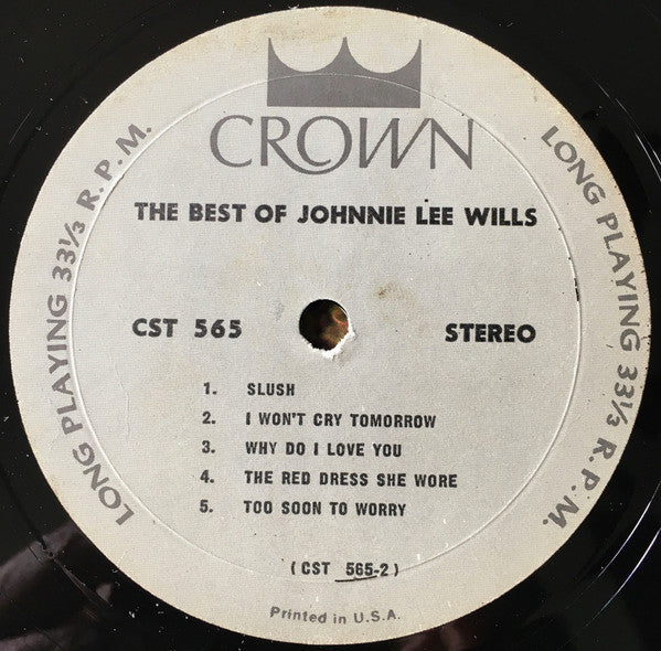 Johnnie Lee Wills : The Best Of Johnnie Lee Wills (LP)