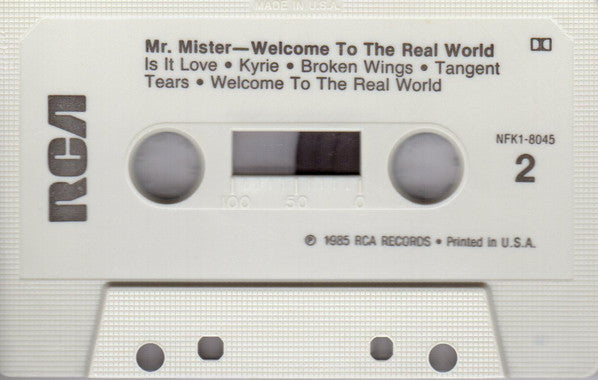 Mr. Mister : Welcome To The Real World (Cass, Album)