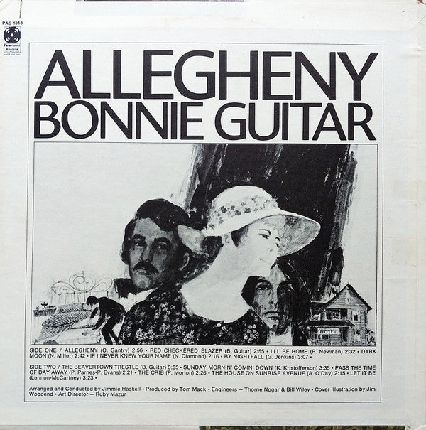 Bonnie Guitar - Allegheny (LP) (VG) - Endless Media