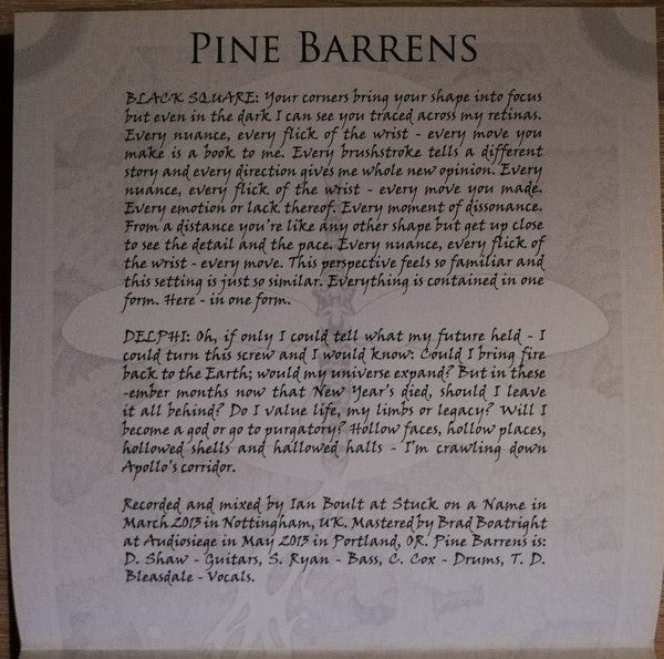 Pine Barrens / Grinding Halt  - Pine Barrens / Grinding Halt (7") (G+) - Endless Media