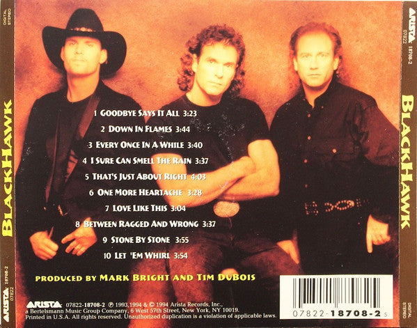 BlackHawk : BlackHawk (CD, Album, RM)