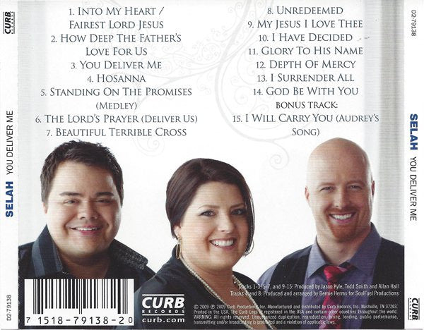 Selah (2) : You Deliver Me (CD, Album)