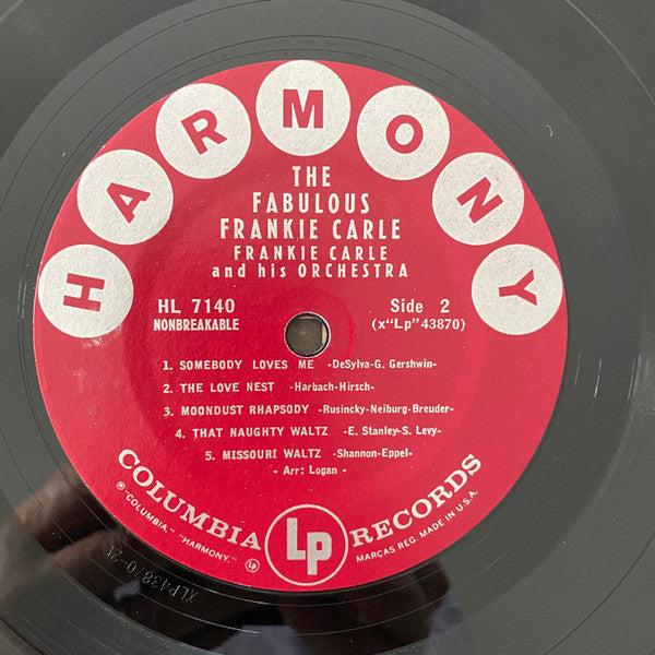 Frankie Carle His Piano And Frankie Carle And His Orchestra : The Fabulous Frankie Carle (LP)