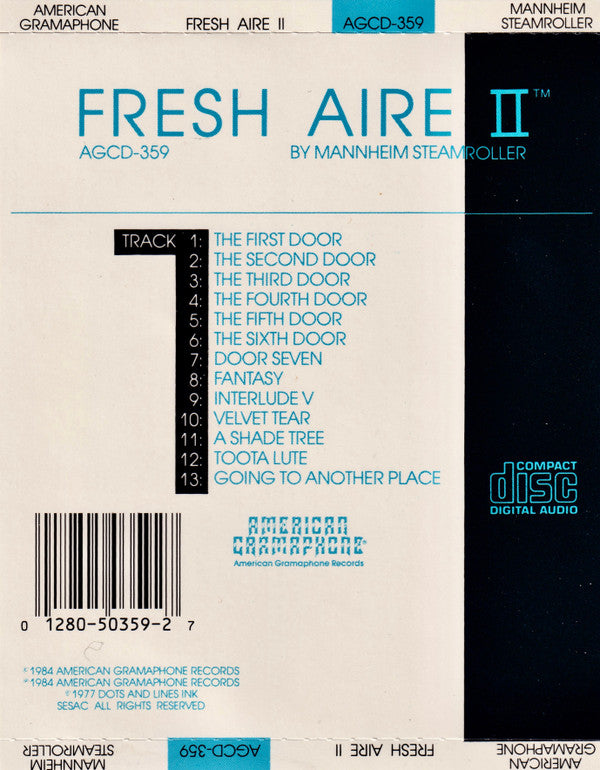 Mannheim Steamroller : Fresh Aire II (CD, Album, RE)