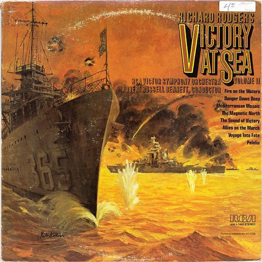 Richard Rodgers - RCA Victor Symphony Orchestra, Robert Russell Bennett - Victory At Sea Volume II (LP) (VG) - Endless Media