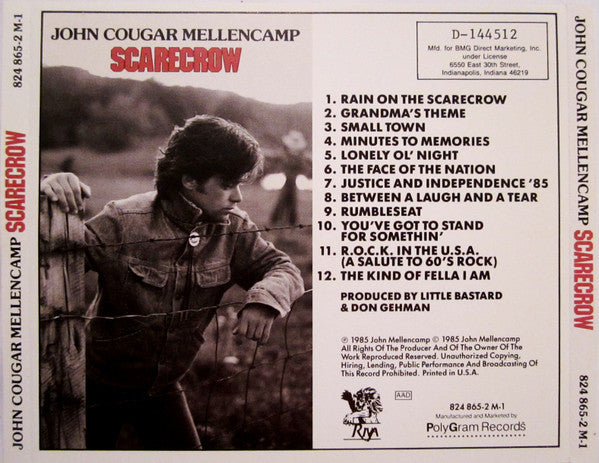 John Cougar Mellencamp : Scarecrow (CD, Album, Club, RE)
