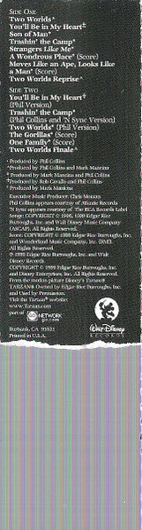 Phil Collins, Mark Mancina : Tarzan (An Original Walt Disney Records Soundtrack) (Cass, Album)