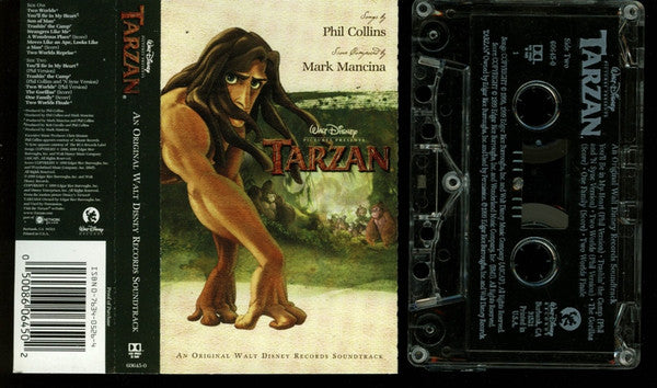 Phil Collins, Mark Mancina : Tarzan (An Original Walt Disney Records Soundtrack) (Cass, Album)