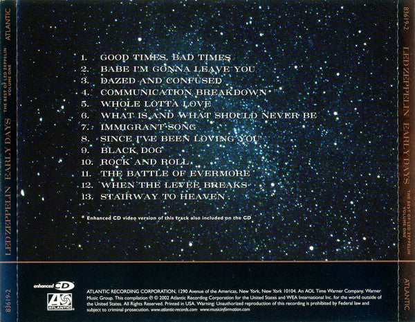 Led Zeppelin : Early Days & Latter Days: The Best Of Led Zeppelin Volumes One And Two (2xCD, Comp, Enh, RE, RM, Cin)