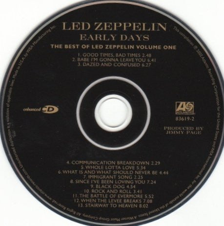Led Zeppelin : Early Days & Latter Days: The Best Of Led Zeppelin Volumes One And Two (2xCD, Comp, Enh, RE, RM, Cin)