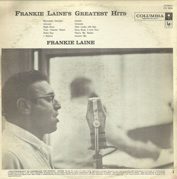 Frankie Laine : Frankie Laine's Greatest Hits (LP, Comp)