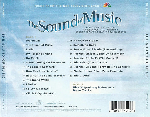 Rodgers & Hammerstein / Various : The Sound Of Music: Music From The NBC Television Event (2xCD, Album, Wal)