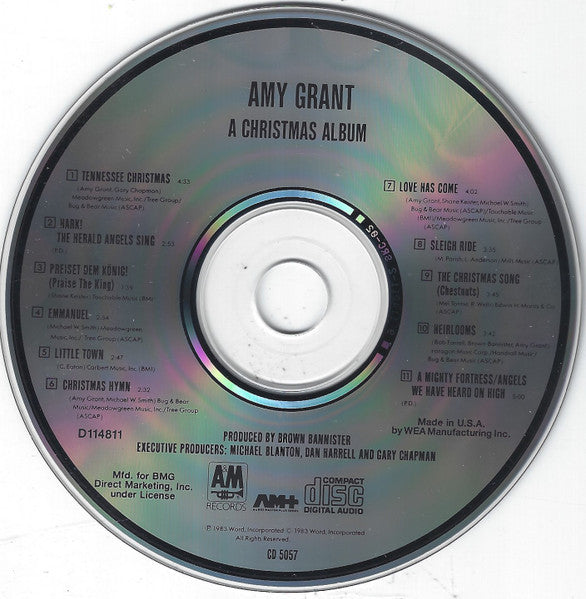 Amy Grant : A Christmas Album (CD, Album, Club)