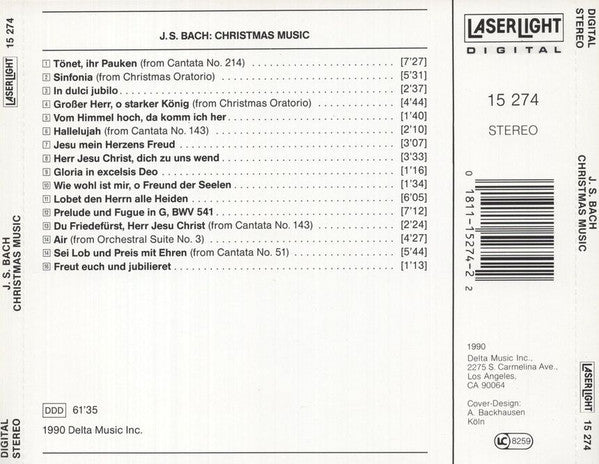 Johann Sebastian Bach, Ludwig Güttler, Thomanerchor, Neues Bachisches Collegium Musicum Leipzig, Max Pommer : Christmas Music (CD, Comp)