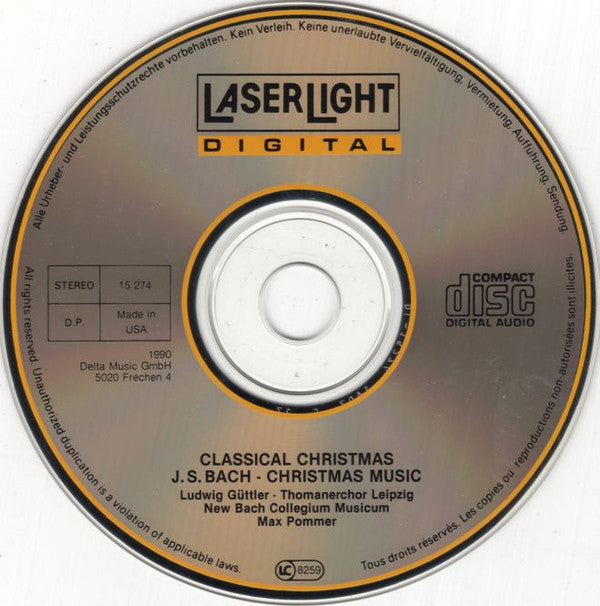 Johann Sebastian Bach, Ludwig Güttler, Thomanerchor, Neues Bachisches Collegium Musicum Leipzig, Max Pommer : Christmas Music (CD, Comp)