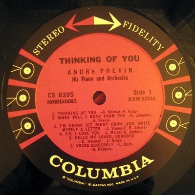 André Previn - Thinking Of You (LP) (G+) - Endless Media