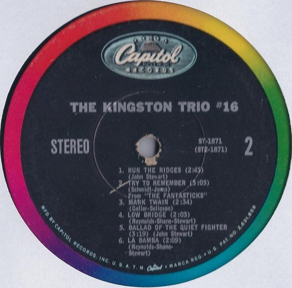 Kingston Trio : The Kingston Trio #16 (LP, Album, Los)