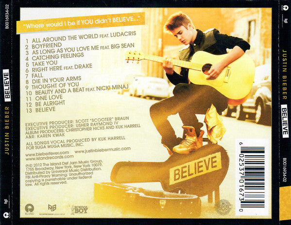 Justin Bieber : Believe (CD, Album)
