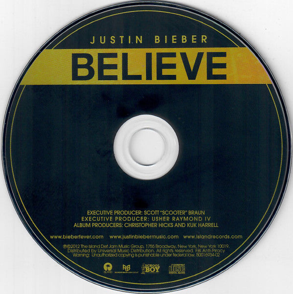 Justin Bieber : Believe (CD, Album)