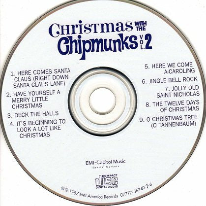 The Chipmunks : Christmas With The Chipmunks Vol. 2 (CD, Comp, RE)