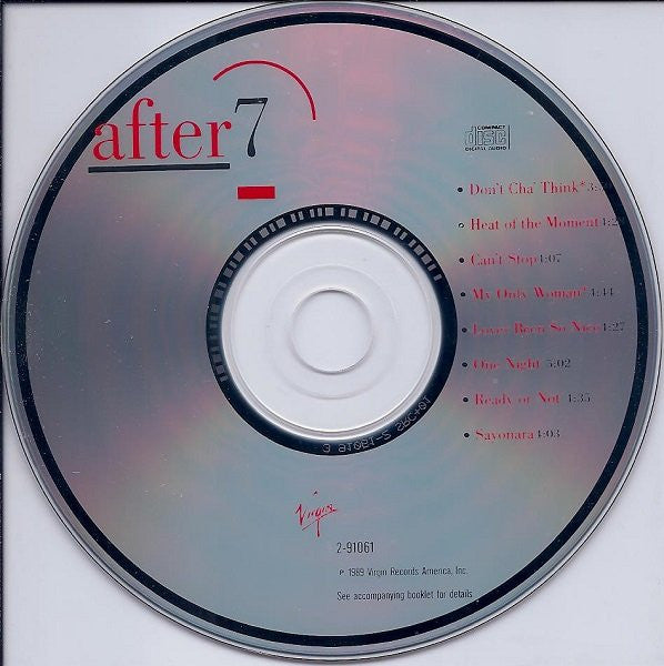 After 7 : After 7 (CD, Album, All)