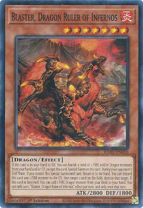 Blaster, Dragon Ruler of Infernos [RA03-EN010] Yu-Gi-Oh Trading Card