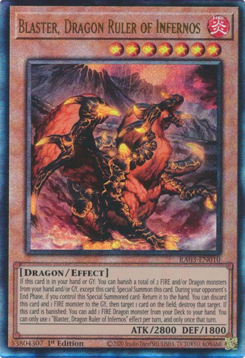 Blaster, Dragon Ruler of Infernos (PUR) [RA03-EN010] Yu-Gi-Oh Trading Card