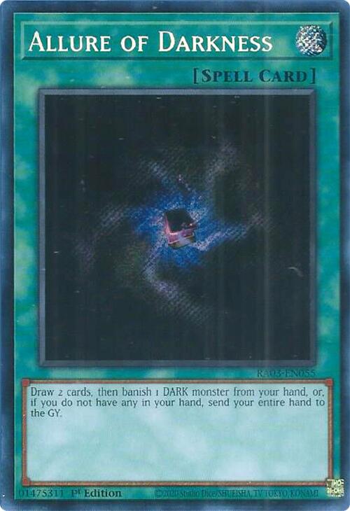 Allure of Darkness (Secret Rare) [RA03-EN055] Yu-Gi-Oh Trading Card